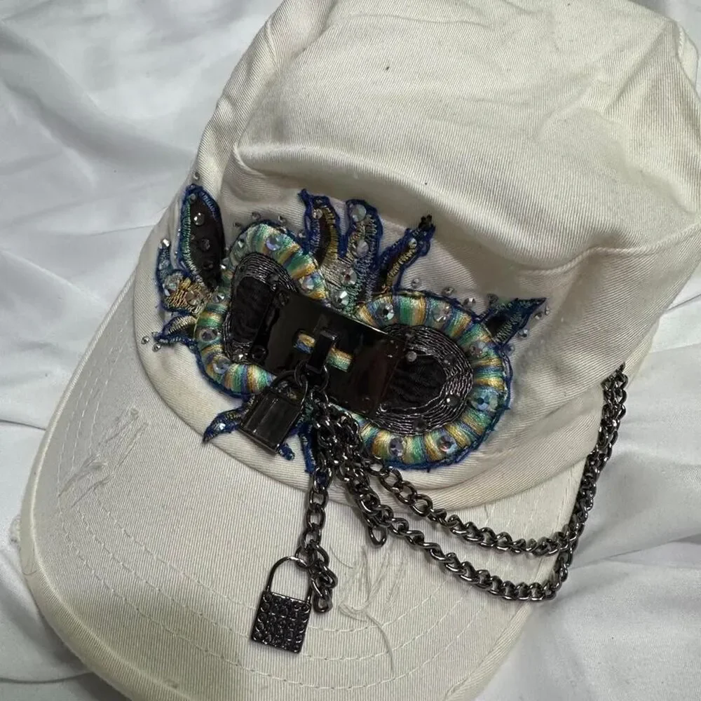 Unbranded Women's White and Cream Hat